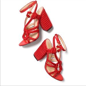 Cabi Block Sandals in Red